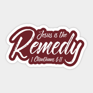 Jesus is the Remedy Sticker